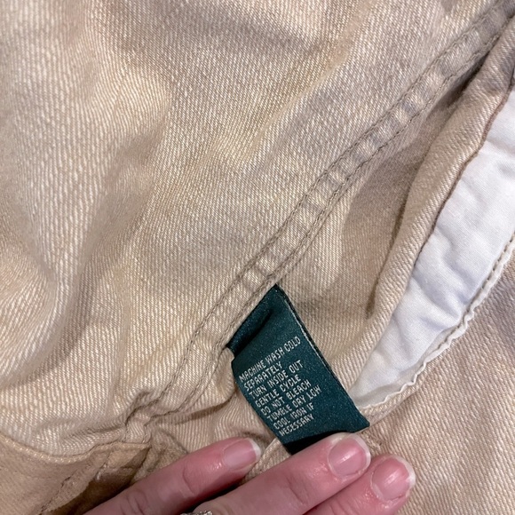 LAUREN JEANS CO Bedford Riding Tan Corduroy Collar Button Denim Jacket SZ P/L - Picture 5 of 8